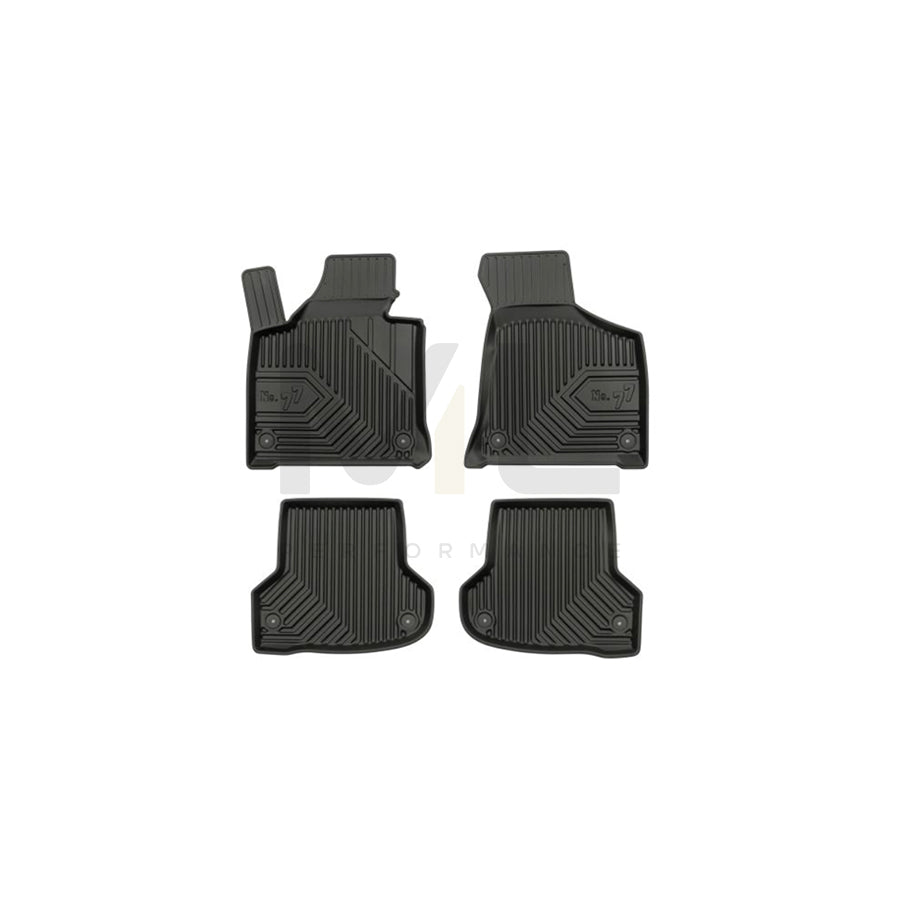 FROGUM Tailored 77409040 Floor mat set for AUDI A3 Hatchback (8P1) Elastomer, Front and Rear, Quantity: 4, Black, (LHD)