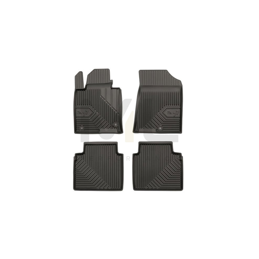 FROGUM Tailored 77409217 Floor mat set for KIA Optima / K5 Saloon (JF) Elastomer, Front and Rear, Quantity: 4, Black, (LHD)