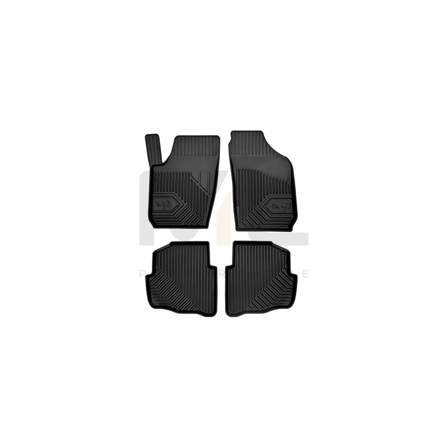 FROGUM Tailored, No.77 77407107 Floor mat set for SKODA FABIA Elastomer, Front and Rear, Quantity: 4, Black, (LHD)