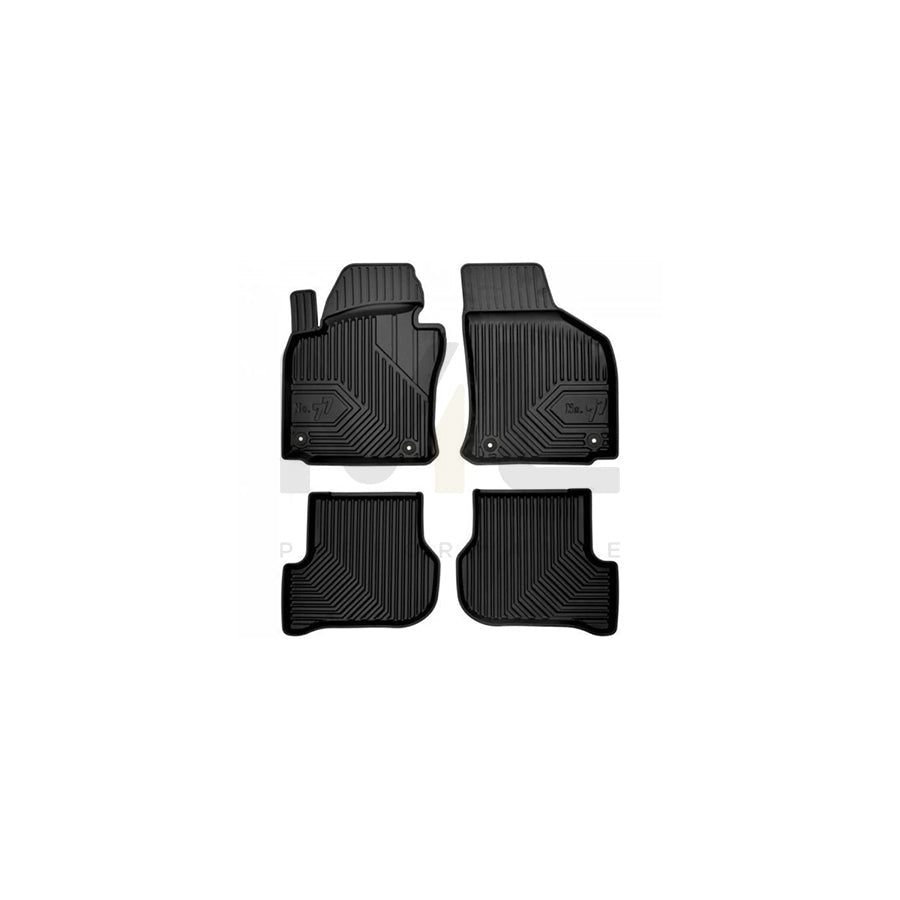 FROGUM Tailored, No.77 77407145 Floor mat set Elastomer, Front and Rear, Quantity: 4, Black, (LHD)