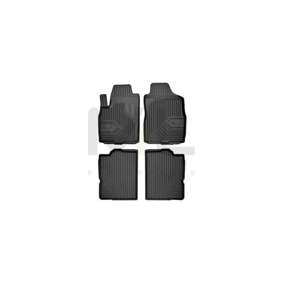 FROGUM Tailored, No.77 77407190 Floor mat set for FIAT Panda II Hatchback (169) Elastomer, Front and Rear, Quantity: 4, Black, (LHD)