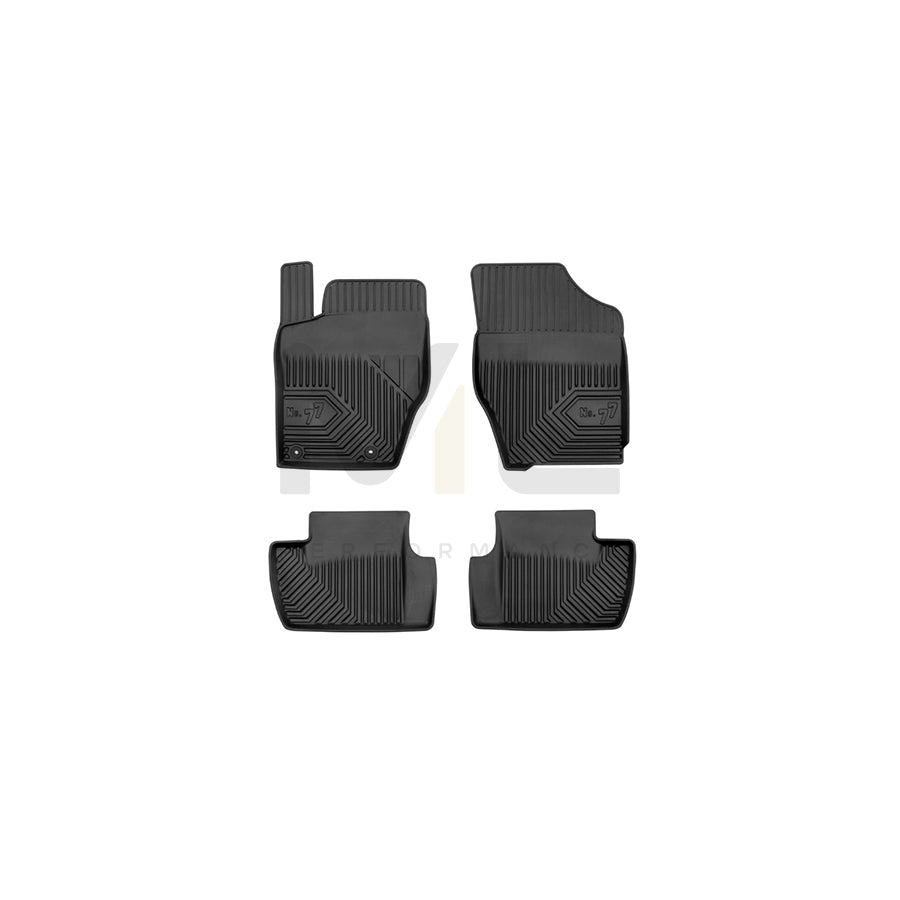 FROGUM Tailored, No.77 77407299 Floor mat set for CITROEN C4 Elastomer, Front and Rear, Quantity: 4, Black, (LHD)