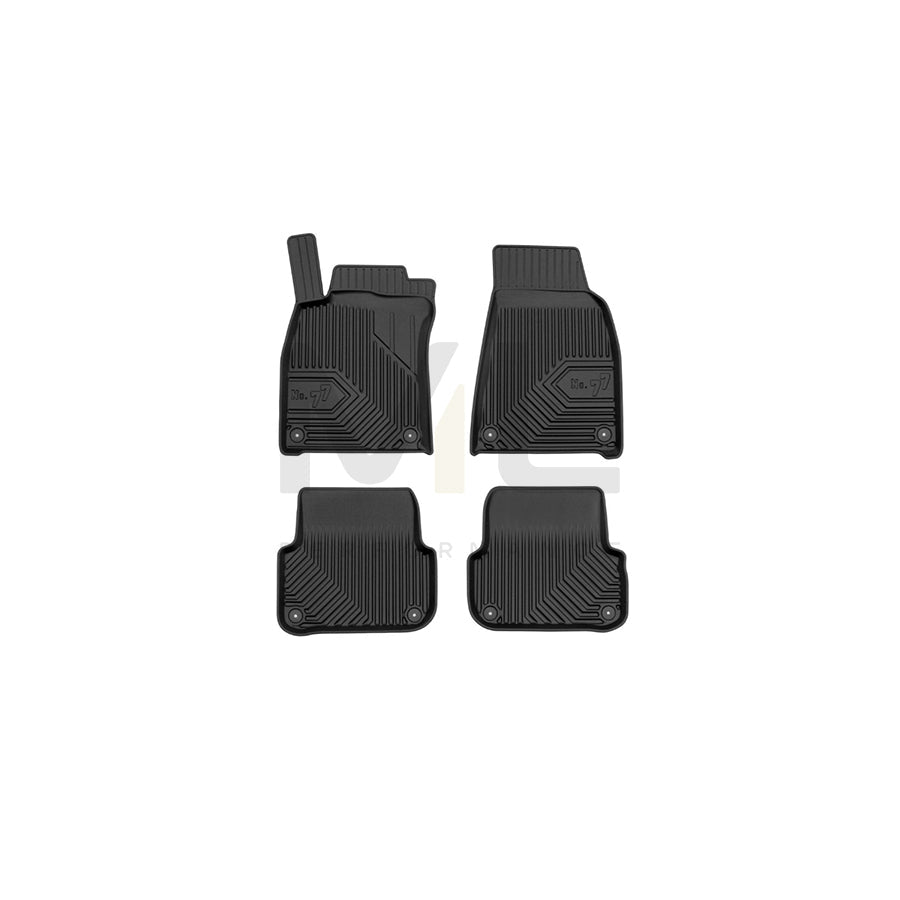 FROGUM Tailored, No.77 77407633 Floor mat set for AUDI A6 Elastomer, Front and Rear, Quantity: 4, Black, (LHD)