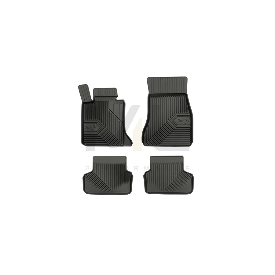 FROGUM Tailored, No.77 77407718 Floor mat set for BMW 5 Series Elastomer, Front and Rear, Quantity: 4, Black, (LHD)