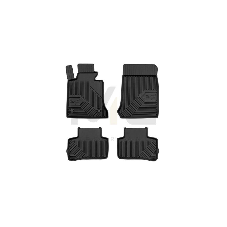 FROGUM Tailored, No.77 77407787 Floor mat set suitable for MERCEDES-BENZ GLK (X204) Elastomer, Front and Rear, Quantity: 4, Black, (LHD)