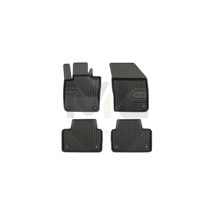 FROGUM Tailored, No.77 77407824 Floor mat set Elastomer, Front and Rear, Quantity: 4, Black, (LHD)