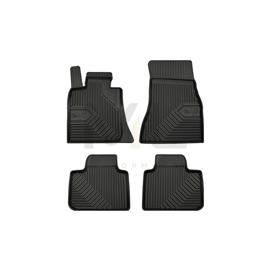 FROGUM Tailored, No.77 77407886 Floor mat set for BMW 6 Gran Turismo (G32) Elastomer, Front and Rear, Quantity: 4, Black, (LHD)