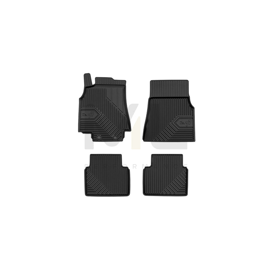 FROGUM Tailored, No.77 77408111 Floor mat set suitable for MERCEDES-BENZ B-Class (W245) Elastomer, Front and Rear, Quantity: 4, Black, (LHD)
