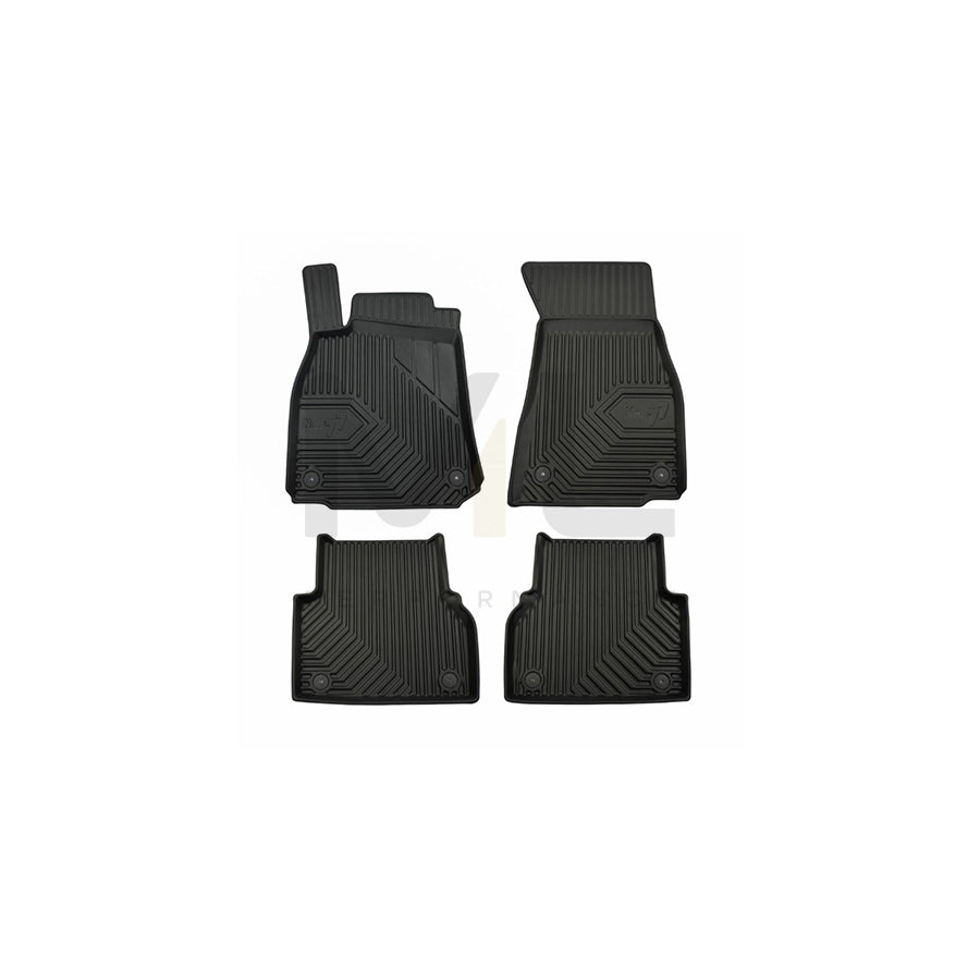 FROGUM Tailored, No.77 77408357 Floor mat set for AUDI A6 Elastomer, Front and Rear, Quantity: 4, Black, (LHD)