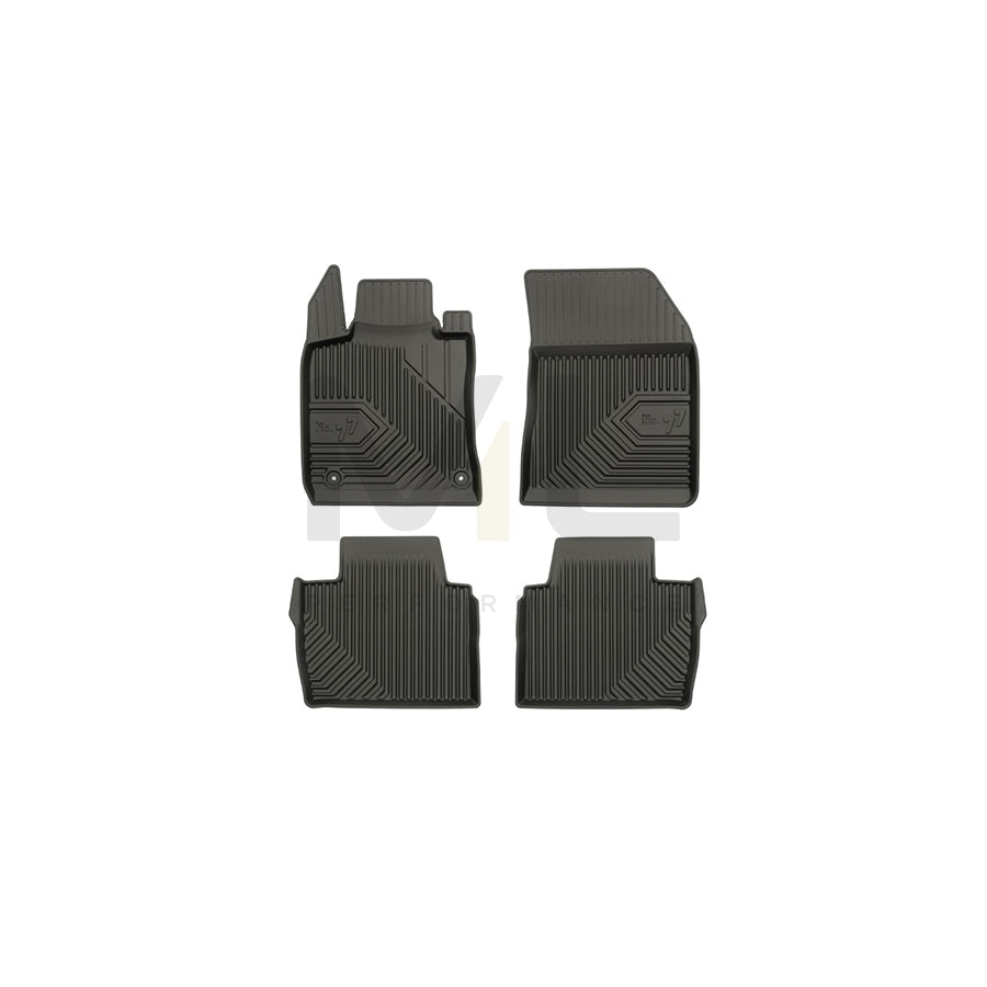 FROGUM Tailored, No.77 77408548 Floor mat set for PEUGEOT 508 II (FB_, F3_) Elastomer, Front and Rear, Quantity: 4, Black, (LHD)