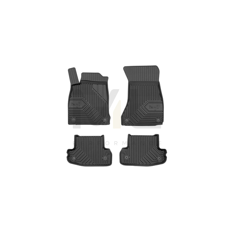 FROGUM Tailored, No.77 77408647 Floor mat set for AUDI A5 B9 Coupe (F53) Elastomer, Front and Rear, Quantity: 4, Black, (LHD)