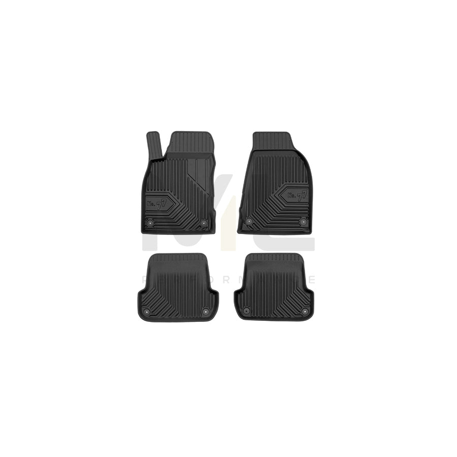 FROGUM Tailored, No.77 77408654 Floor mat set for AUDI A4 Elastomer, Front and Rear, Quantity: 4, Black, (LHD)
