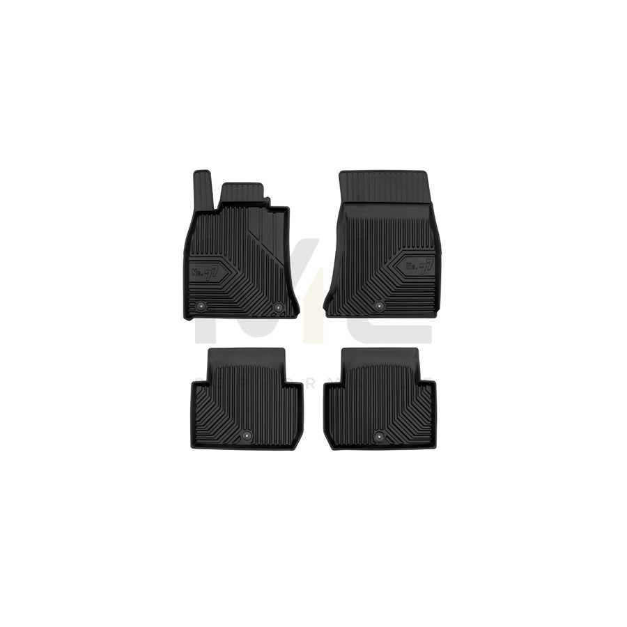 FROGUM Tailored, No.77 77408685 Floor mat set for KIA STINGER Elastomer, Front and Rear, Quantity: 4, Black, (LHD)