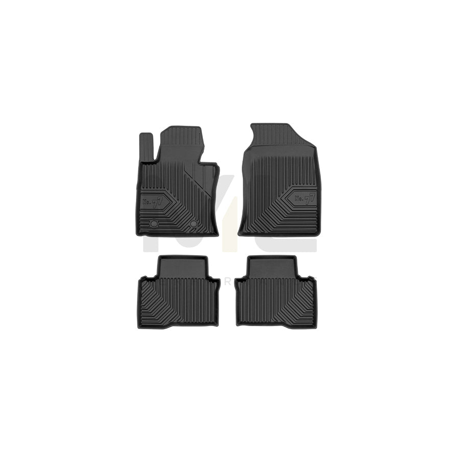 FROGUM Tailored, No.77 77408951 Floor mat set for SSANGYONG Tivoli Off-Road Elastomer, Front and Rear, Quantity: 4, Black, (LHD)