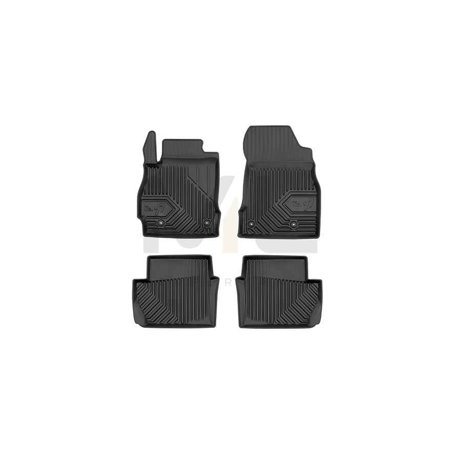 FROGUM Tailored, No.77 77409248 Floor mat set for MAZDA 2 Hatchback (DE, DH) Elastomer, Front and Rear, Quantity: 4, Black, (LHD)