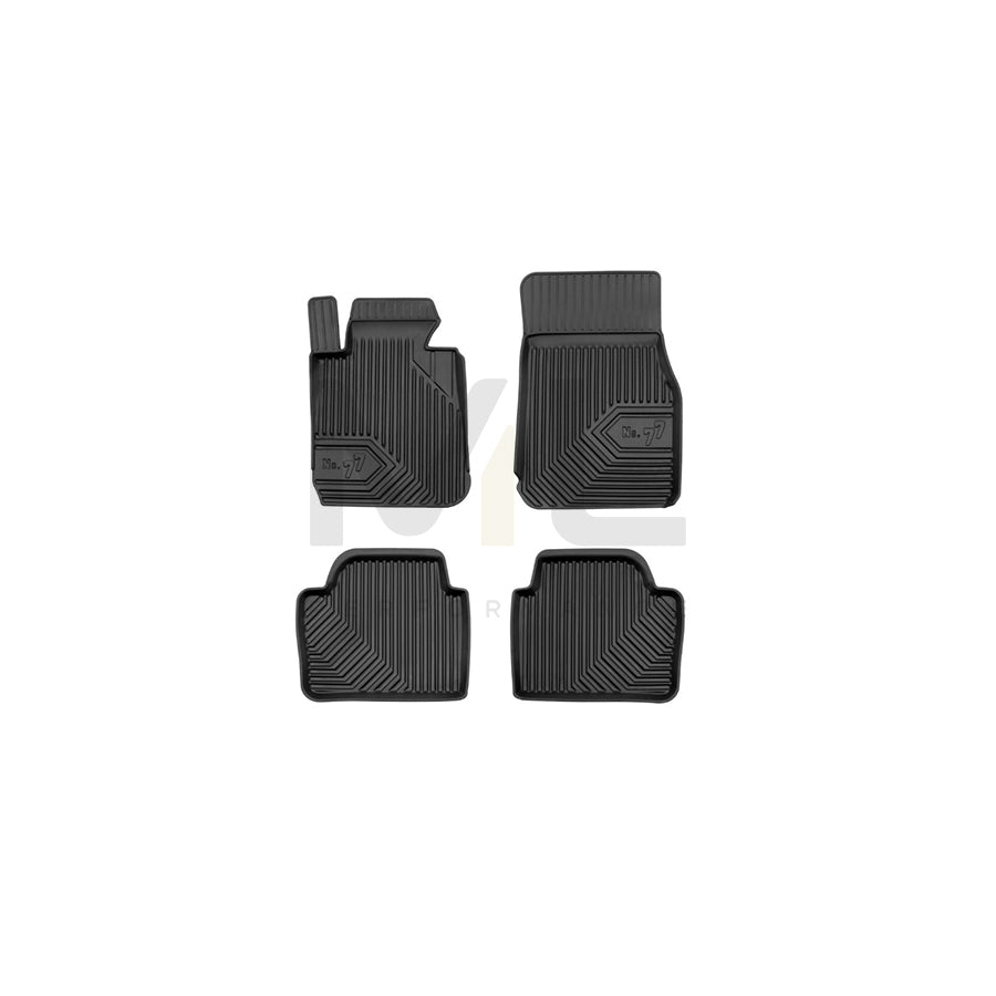 FROGUM Tailored, No.77 77409316 Floor mat set for BMW 3 Series Elastomer, Front and Rear, Quantity: 4, Black, (LHD)