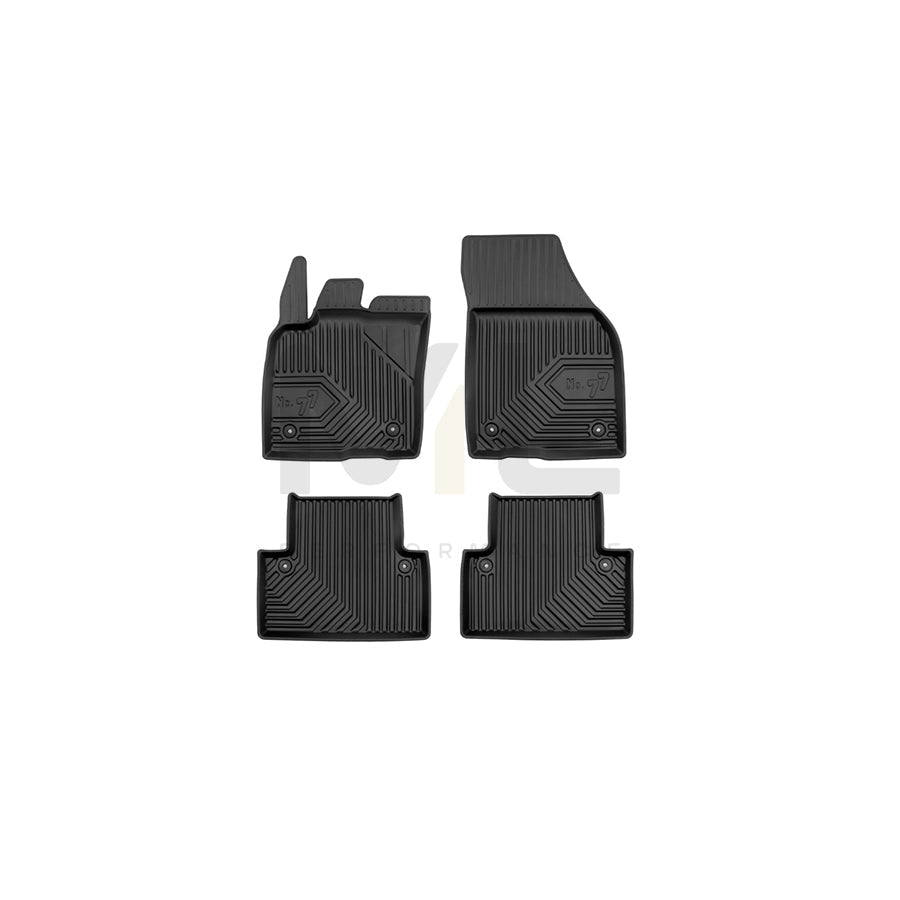 FROGUM Tailored, No.77 77409392 Floor mat set for VOLVO V50 (MW, 545) Elastomer, Front and Rear, Quantity: 4, Black, (LHD)