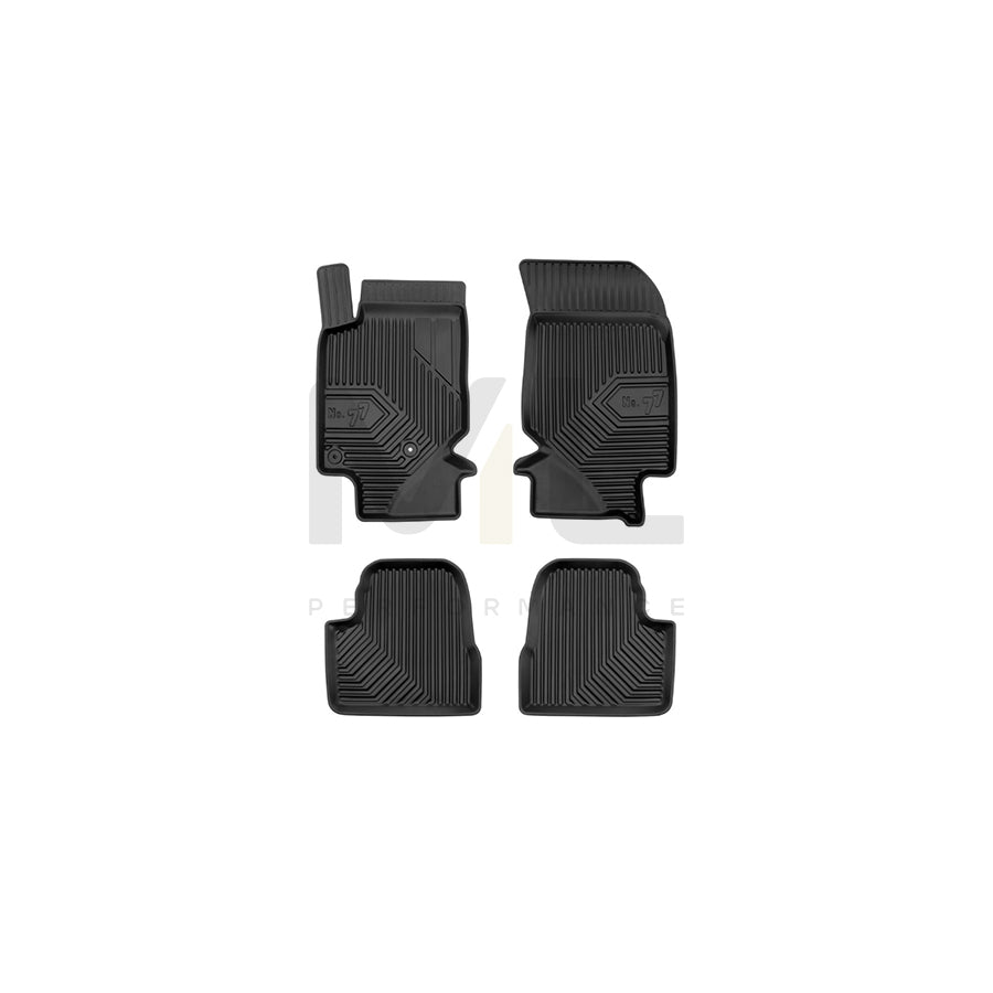 FROGUM Tailored, No.77 77409422 Floor mat set Elastomer, Front and Rear, Quantity: 4, Black, (LHD)