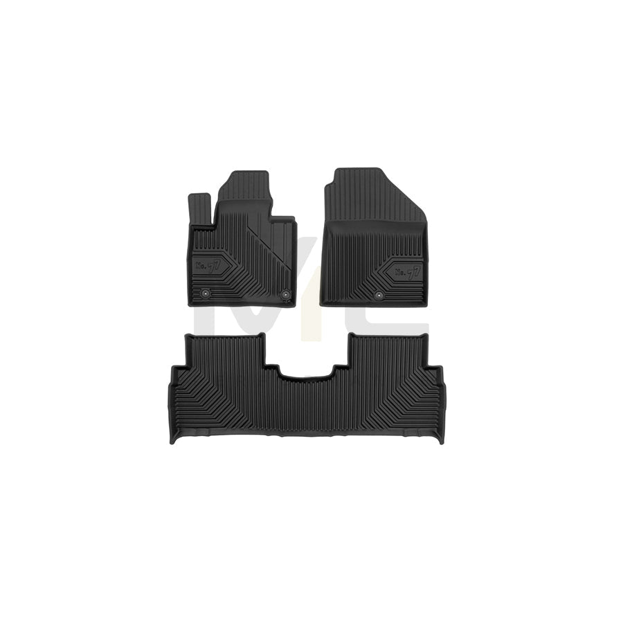 FROGUM Tailored, No.77 77409644 Floor mat set for KIA Sorento III (UM) Elastomer, Front and Rear, Quantity: 3, Black, (LHD)