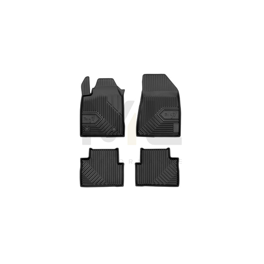 FROGUM Tailored, No.77 77409699 Floor mat set for ALFA ROMEO Giulietta Hatchback (940) Elastomer, Front and Rear, Quantity: 4, Black, (LHD)