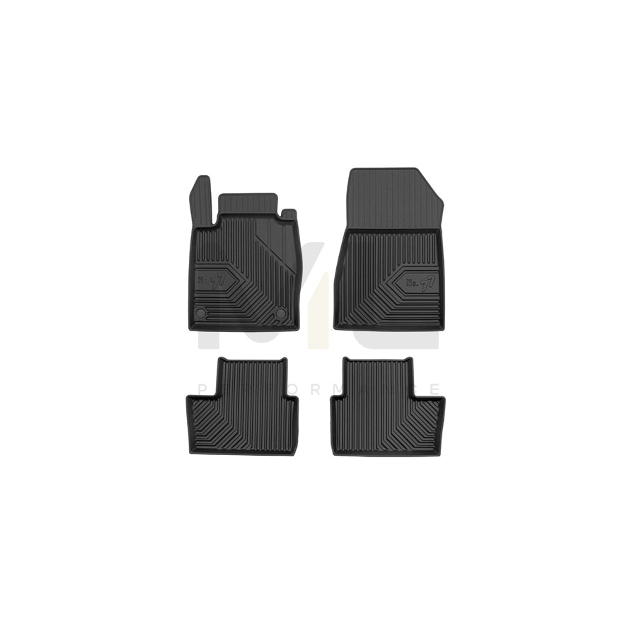 FROGUM Tailored, No.77 77409811 Floor mat set Elastomer, Front and Rear, Quantity: 4, Black, (LHD)