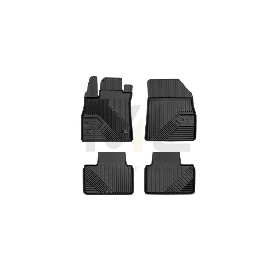 FROGUM Tailored, No.77 77425019 Floor mat set for RENAULT TALISMAN Elastomer, Front and Rear, Quantity: 4, Black, (LHD)