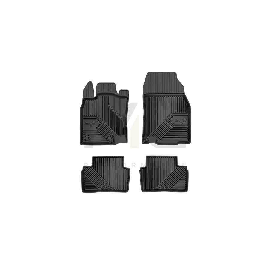 FROGUM Tailored, No.77 77425026 Floor mat set for RENAULT Kadjar (HA_, HL_) Elastomer, Front and Rear, Quantity: 4, Black, (LHD)
