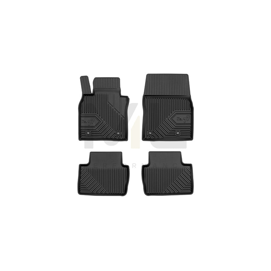 FROGUM Tailored, No.77 77425088 Floor mat set for MAZDA CX-30 (DM) Elastomer, Front and Rear, Quantity: 4, Black, (LHD)