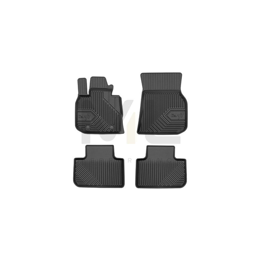 FROGUM Tailored, No.77 77425118 Floor mat set for BMW X3 (G01, F97) Elastomer, Front and Rear, Quantity: 4, Black, (LHD)