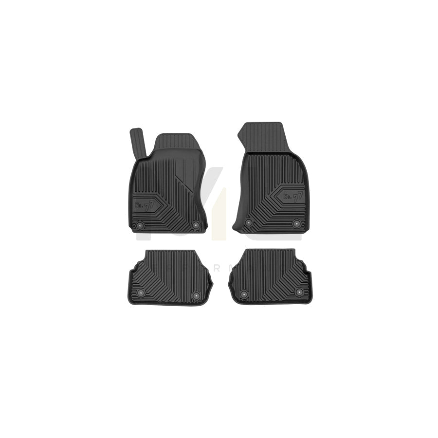 FROGUM Tailored, No.77 77425415 Floor mat set for AUDI Allroad C5 (4BH) Elastomer, Front and Rear, Quantity: 4, Black, (LHD)