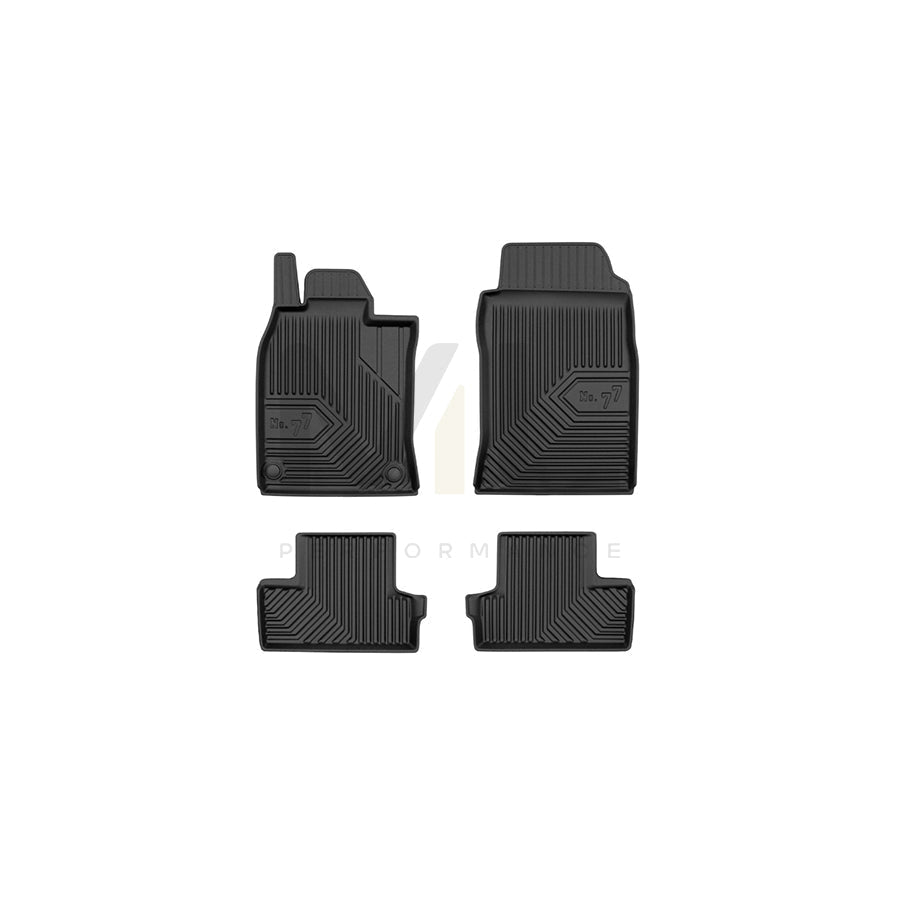 FROGUM Tailored, No.77 77425521 Floor mat set for MINI Hatchback (R50, R53) Elastomer, Front and Rear, Quantity: 4, Black, (LHD)