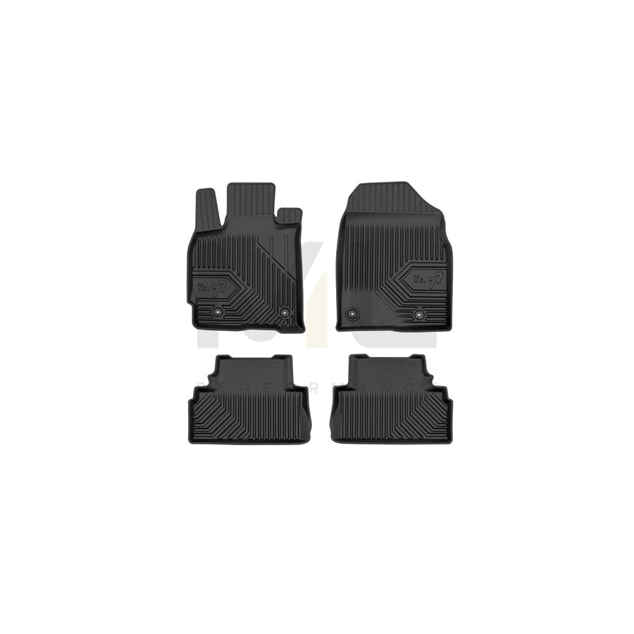 FROGUM Tailored, No.77 77425606 Floor mat set for MAZDA CX-7 (ER) Elastomer, Front and Rear, Quantity: 4, Black, (LHD)