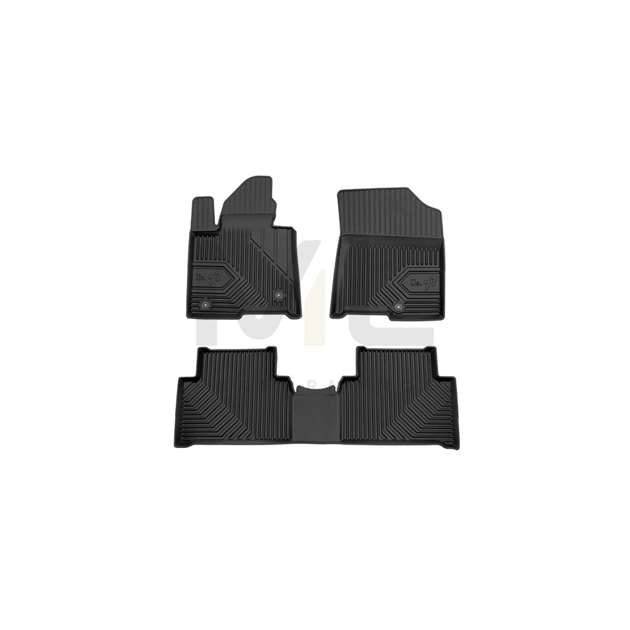 FROGUM Tailored, No.77 77425774 Floor mat set for KIA Sorento IV (MQ4) Elastomer, Front and Rear, Quantity: 3, Black, (LHD)