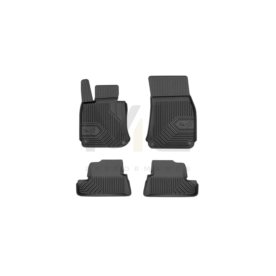 FROGUM Tailored, No.77 77425866 Floor mat set Elastomer, Front and Rear, Quantity: 4, Black, (LHD)