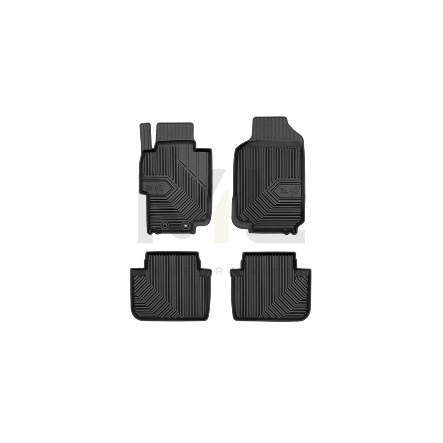 FROGUM Tailored, No.77 77425903 Floor mat set Elastomer, Front and Rear, Quantity: 4, Black, (LHD)