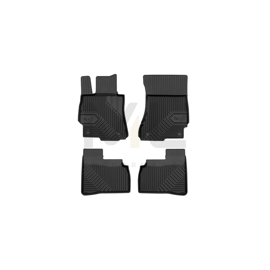 FROGUM Tailored, No.77 77425910 Floor mat set Elastomer, Front and Rear, Quantity: 4, Black, (LHD)