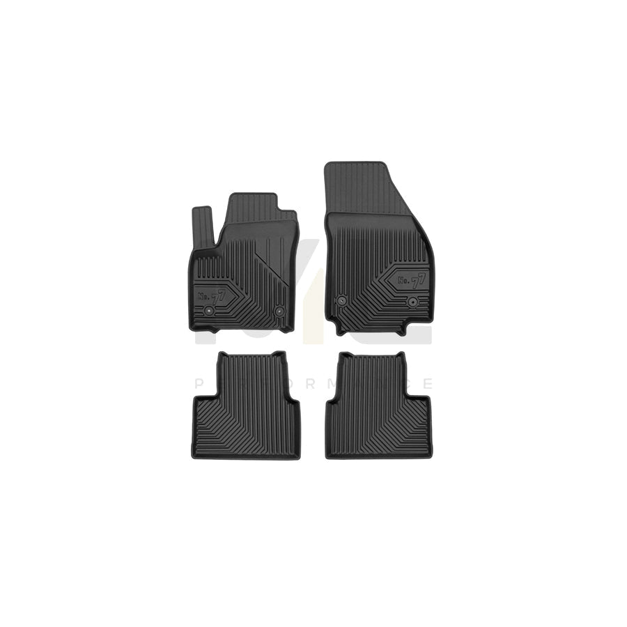 FROGUM Tailored, No.77 77426276 Floor mat set for OPEL Meriva B (S10) Elastomer, Front and Rear, Quantity: 4, Black, (LHD)