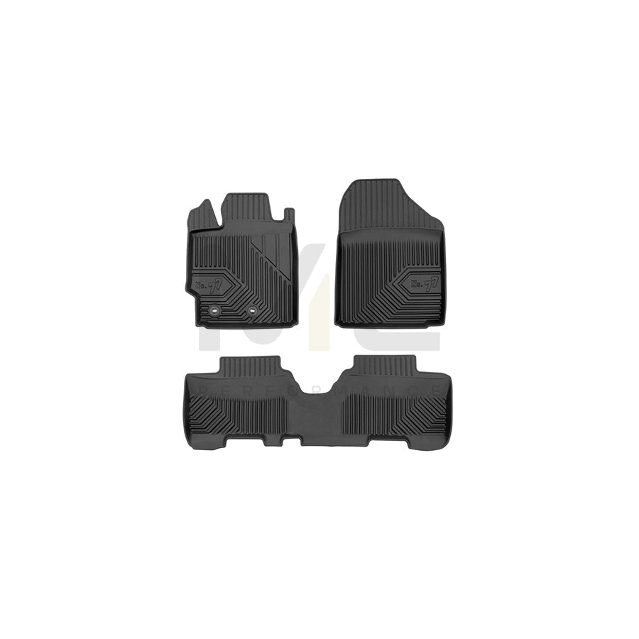 FROGUM Tailored, No.77 77426306 Floor mat set for TOYOTA Urban Cruiser (XP110) Elastomer, Front and Rear, Quantity: 3, Black, (LHD)