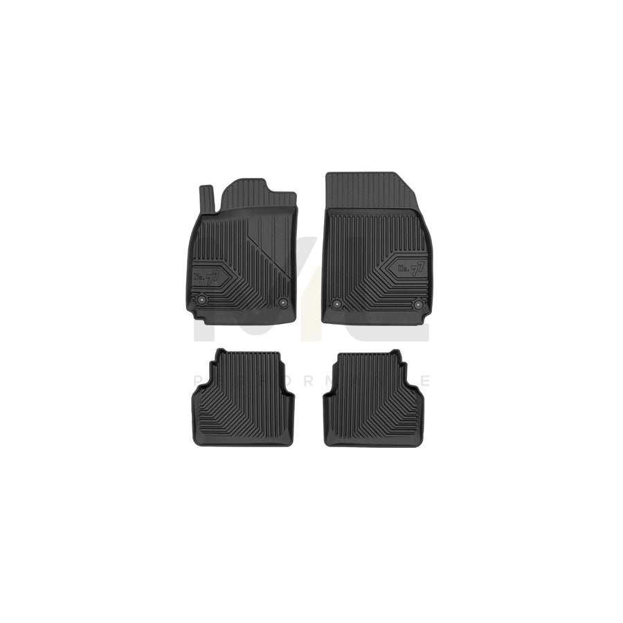 FROGUM Tailored, No.77 77426320 Floor mat set for SAAB 9-3 Elastomer, Front and Rear, Quantity: 4, Black, (LHD)