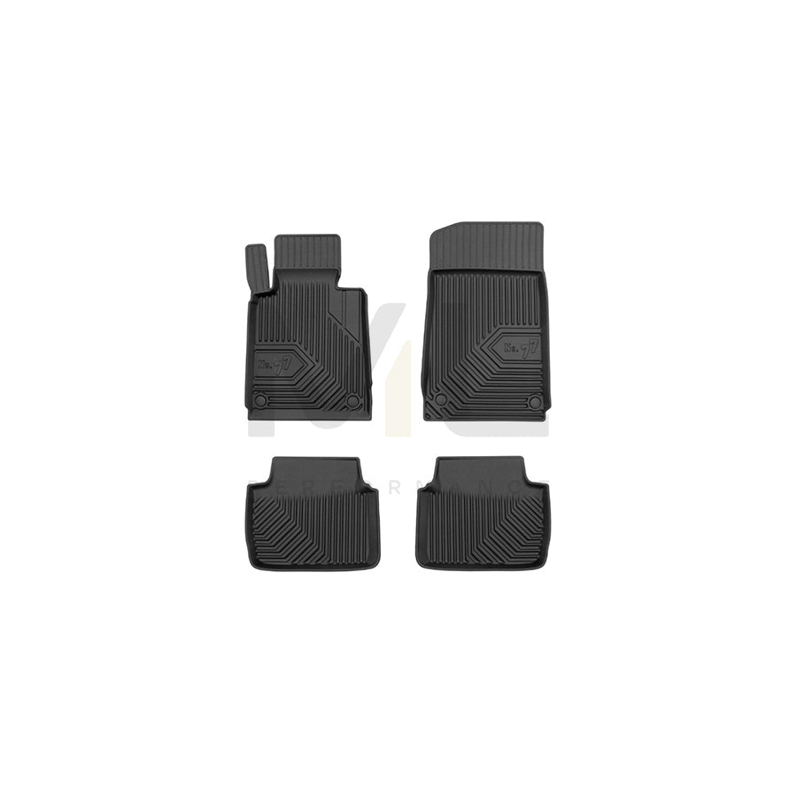 FROGUM Tailored, No.77 77426566 Floor mat set Elastomer, Front and Rear, Quantity: 4, Black, (LHD)