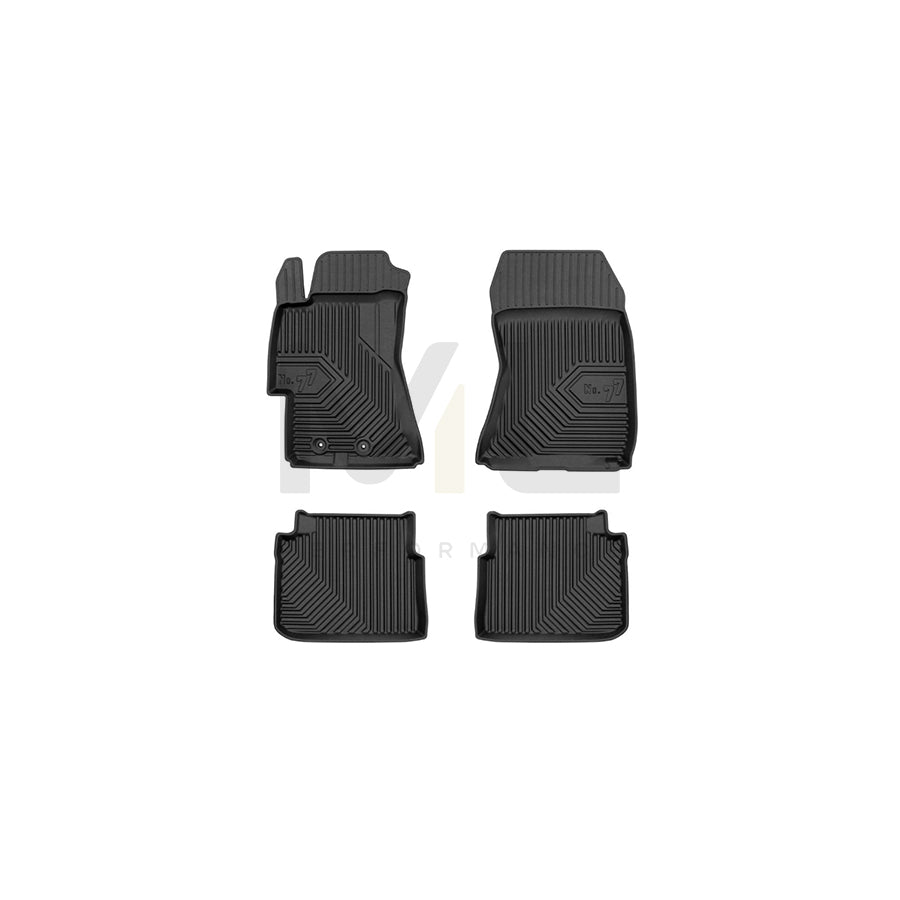 FROGUM Tailored, No.77 77426603 Floor mat set for SUBARU IMPREZA Elastomer, Front and Rear, Quantity: 4, Black, (LHD)