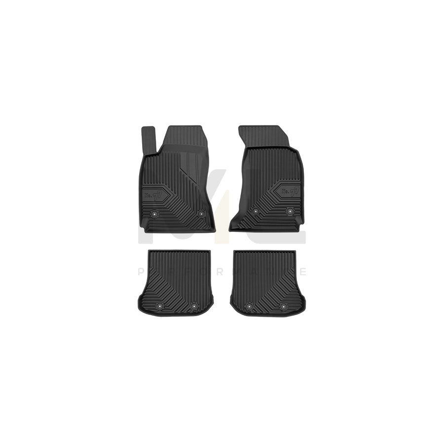 FROGUM Tailored, No.77 77426641 Floor mat set for AUDI A4 B5 Avant (8D5) Elastomer, Front and Rear, Quantity: 4, Black, (LHD)