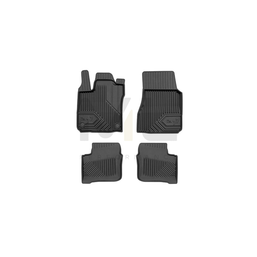 FROGUM Tailored, No.77 77426719 Floor mat set Elastomer, Front and Rear, Quantity: 4, Black, (LHD)