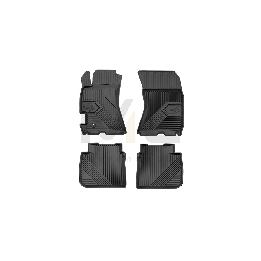 FROGUM Tailored, No.77 77426726 Floor mat set Elastomer, Front and Rear, Quantity: 4, Black, (LHD)