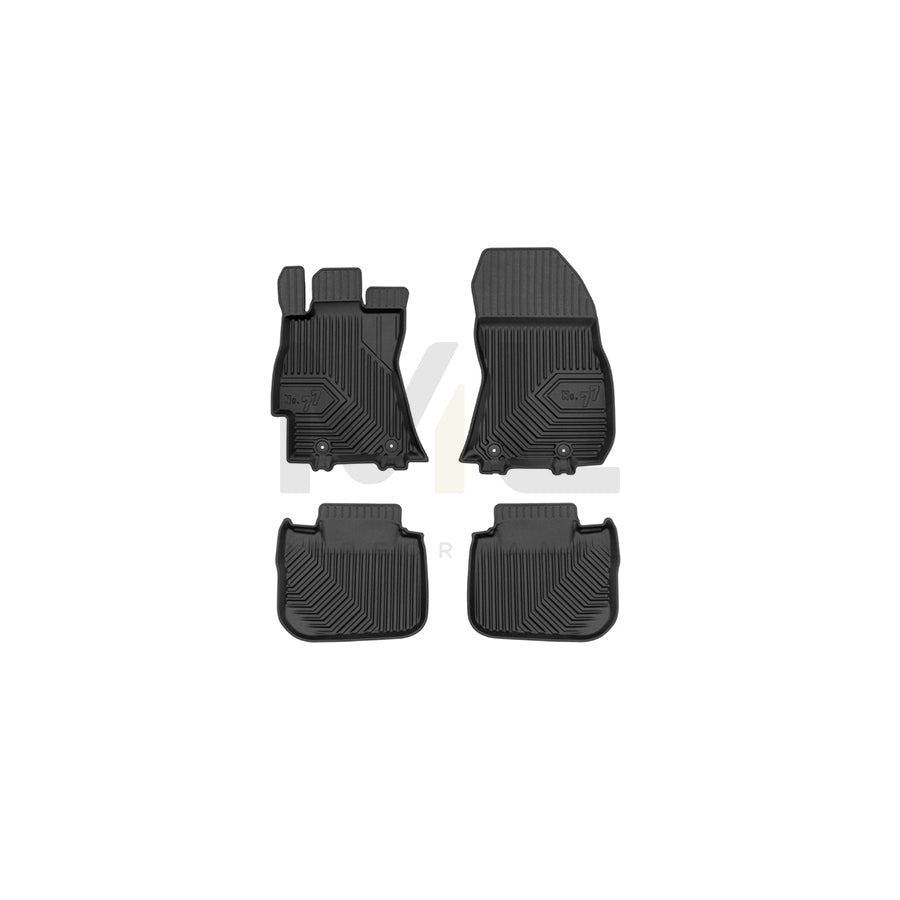 FROGUM Tailored, No.77 77427020 Floor mat set Elastomer, Front and Rear, Quantity: 4, Black, (LHD)