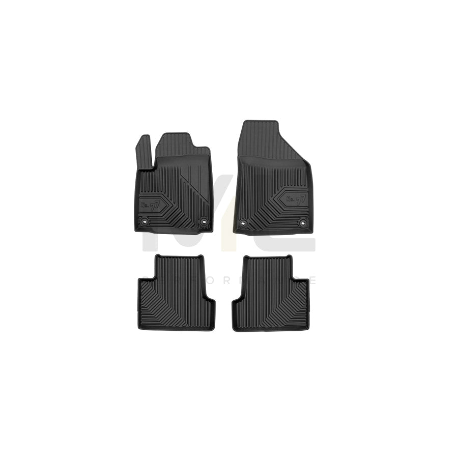 FROGUM Tailored, No.77 77427037 Floor mat set for JEEP Cherokee V (KL) Elastomer, Front and Rear, Quantity: 4, Black, (LHD)