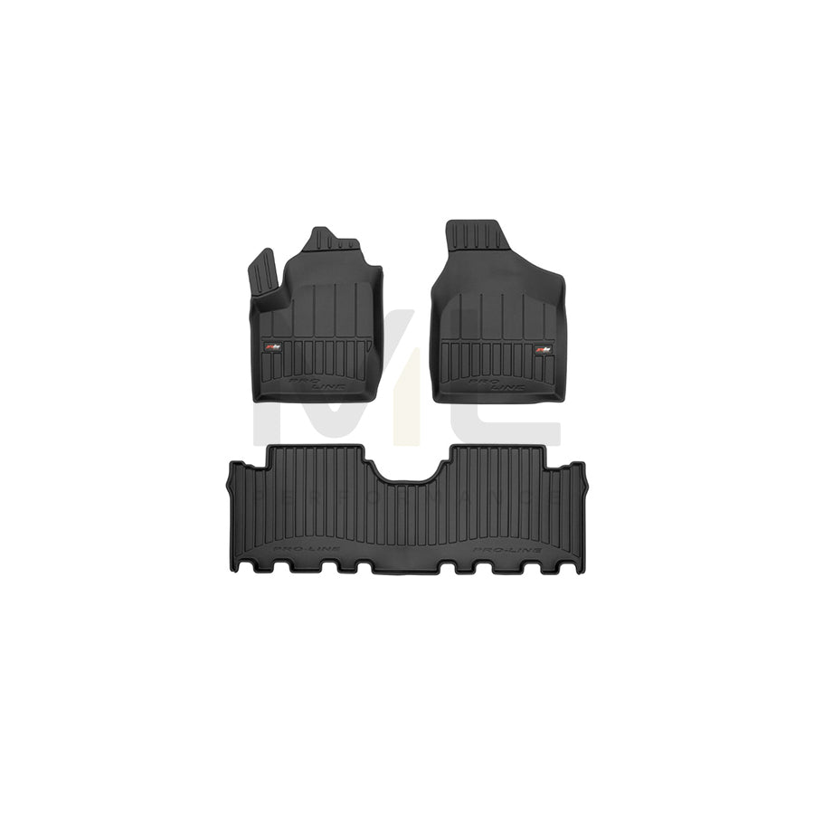 FROGUM Tailored, ProLine 3D425675 Floor mat set for FORD Galaxy Mk1 (WGR) MPV Elastomer, Front and Rear, Quantity: 3, Black, (LHD)