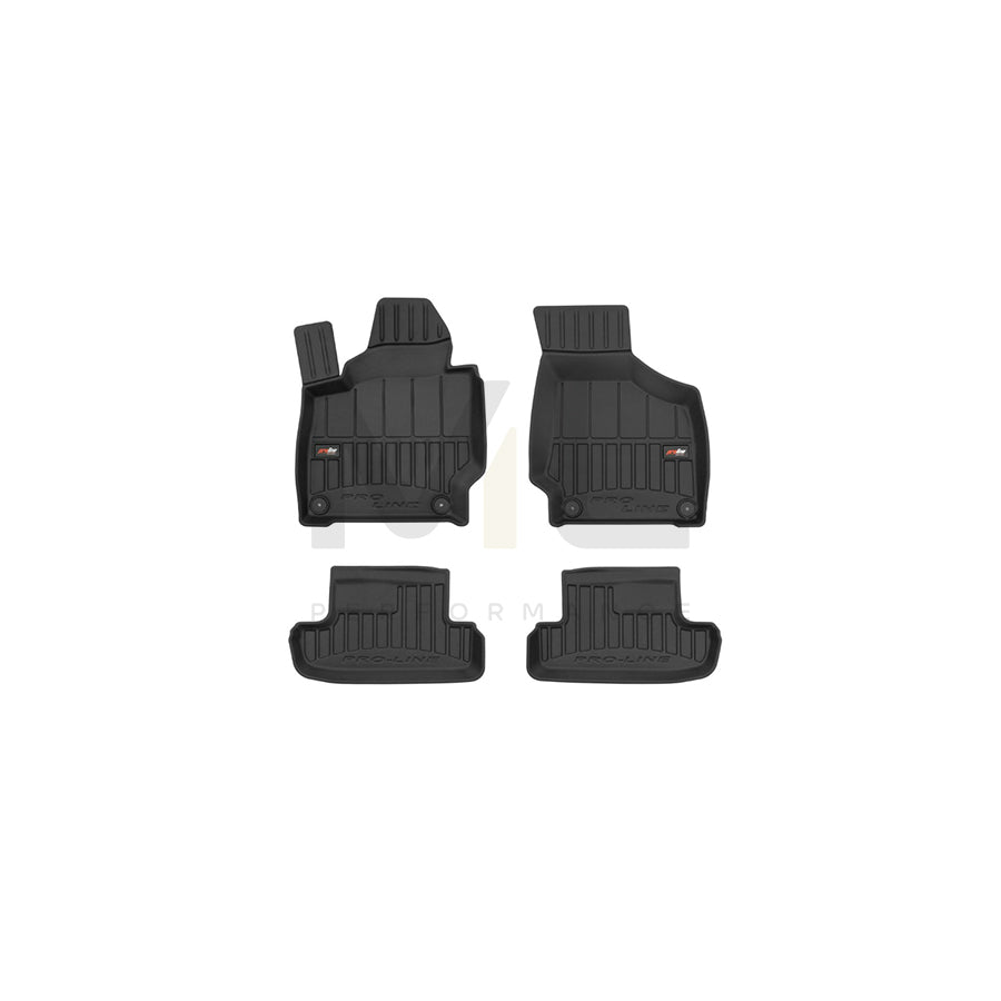 FROGUM Tailored, ProLine 3D425842 Floor mat set for AUDI TT Coupe (8J3) Elastomer, Front and Rear, Quantity: 4, Black, (LHD)