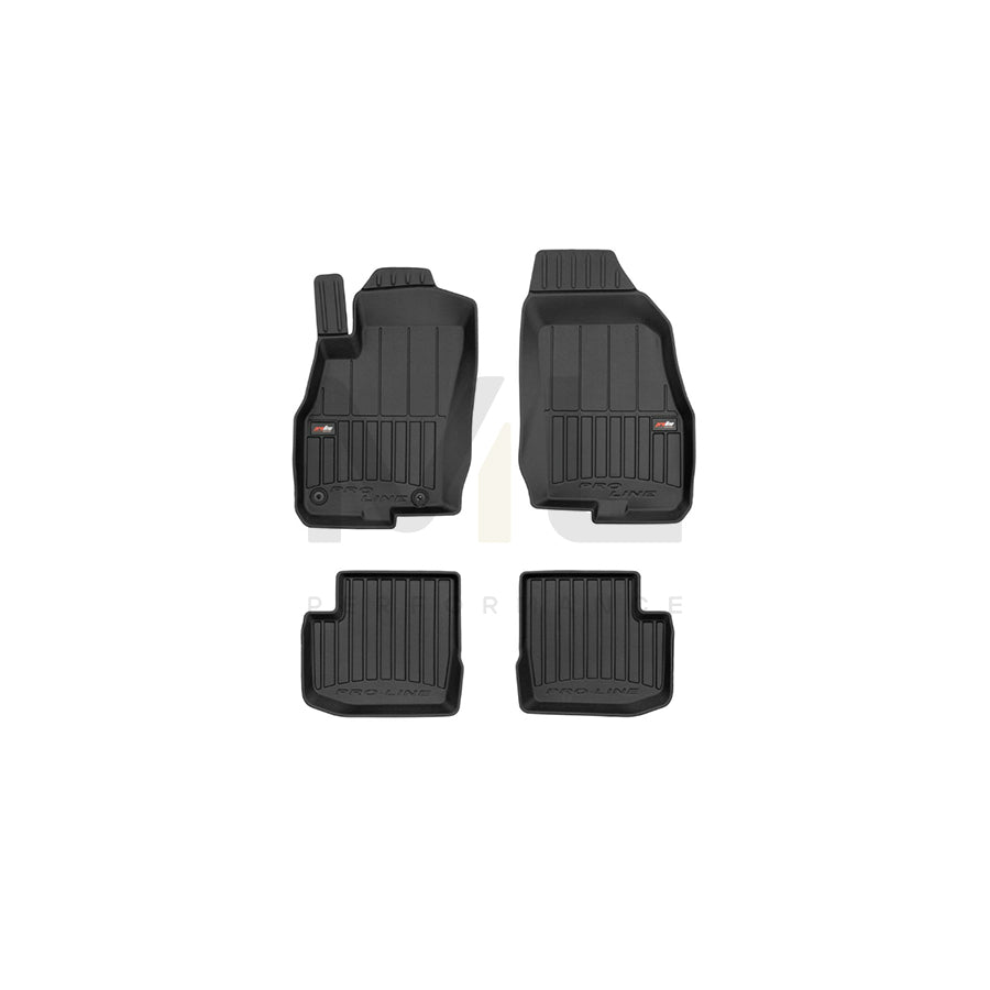 FROGUM Tailored, ProLine 3D426436 Floor mat set for FIAT Punto Evo Hatchback (199) Elastomer, Front and Rear, Quantity: 4, Black, (LHD)