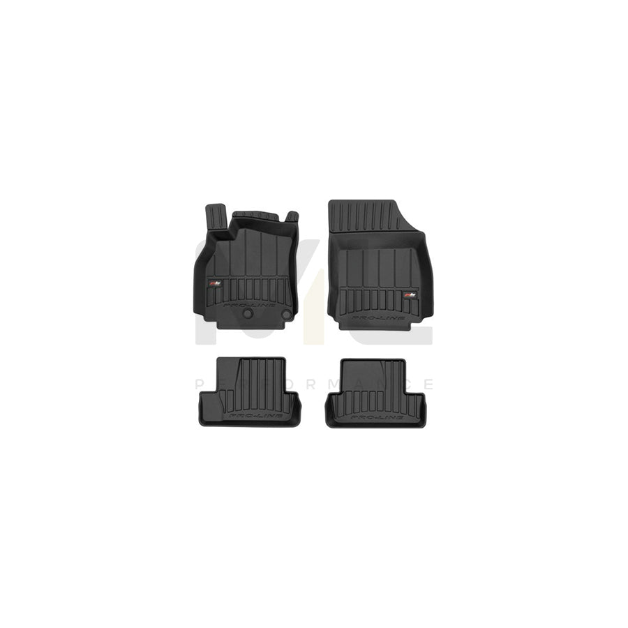 FROGUM Tailored, ProLine 3D426740 Floor mat set for RENAULT Megane III Coupe (DZ) Elastomer, Front and Rear, Quantity: 4, Black, (LHD)